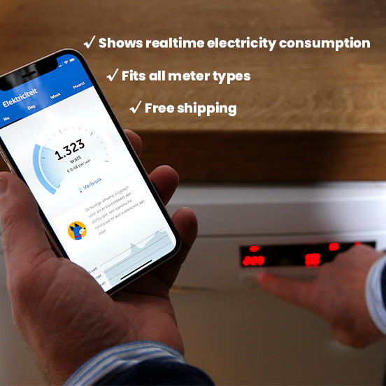 EnergyFlip, P1 meter, Read smart meter, WiFi with app, Energy consumption manager