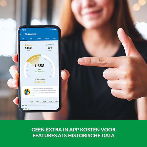 EnergyFlip, P1 meter, Slimme meter uitlezen, Wifi met app, Energieverbruiksmanager