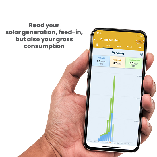 Eastron Solar expansion pack - 1-phase - Eastron kWh meter SDM230 Modbus MID - Read solar panels