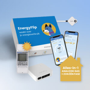 Digitale of analoge gasmeter en slimme elektriciteitsmeter uitlezen, 1-fase zonnepanelen uitlezen